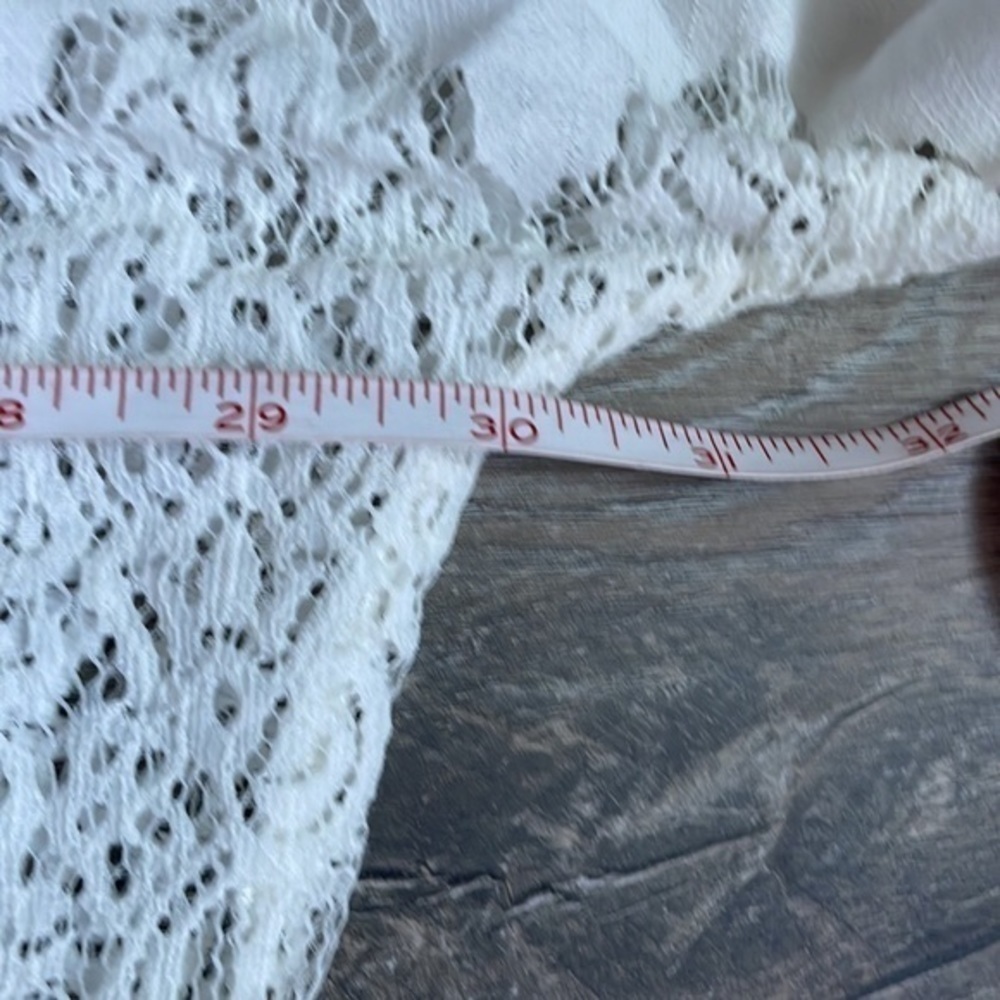 NWT artesian crafted by democracy top ivory lace size large - Picture 10 of 12